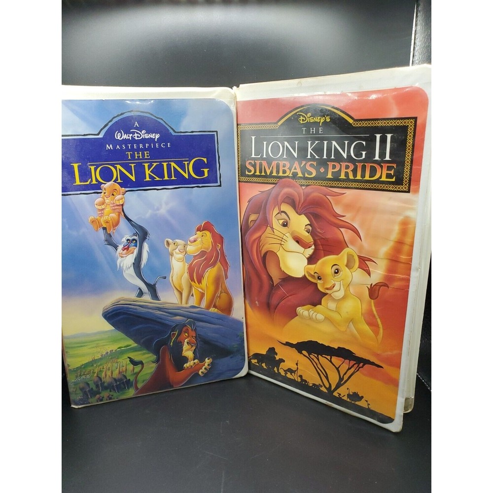 Lot of 2 The Lion King (VHS, 1995) The Lion King II Simba's Pride